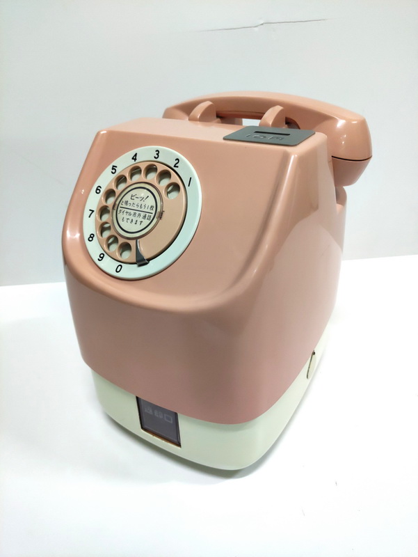 telefono cabina monedero japon asia rosa 29x20x24 1u